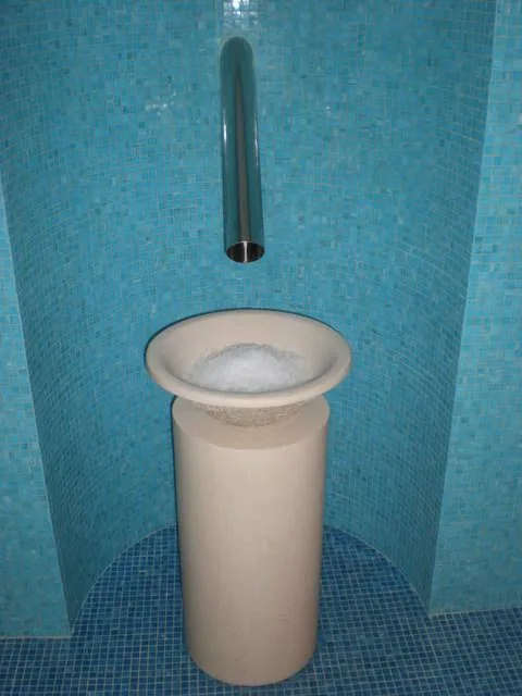 Fontaine à glace dans un espace bien-être