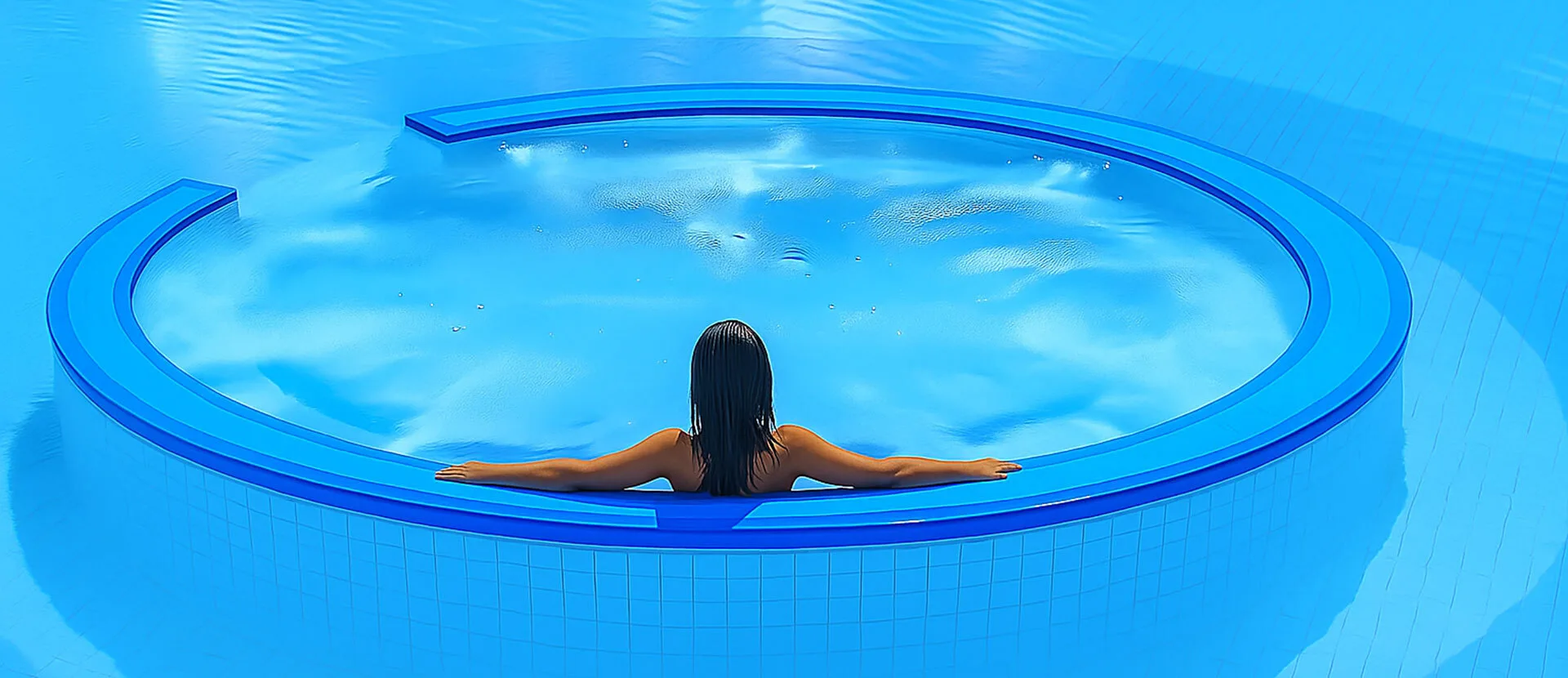 High-end pool setting